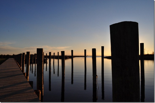 dock sunrise Manteo, NC